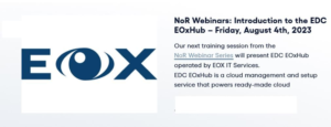 Webinar: Introduction to the EDC EOxHub